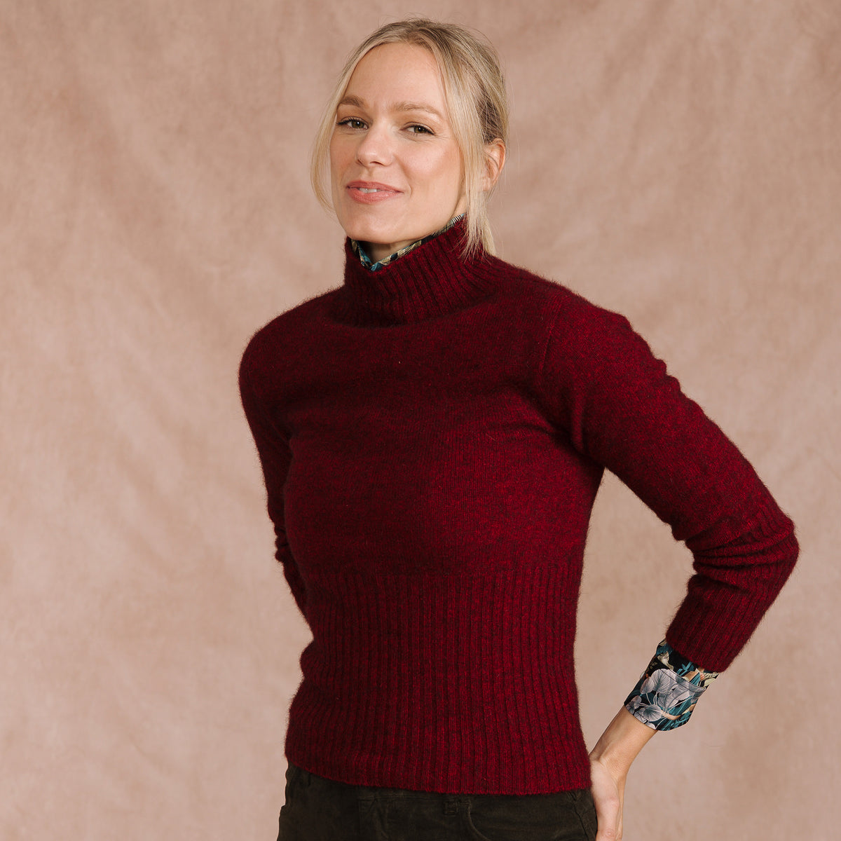 Red Possum Merino Turtle Neck