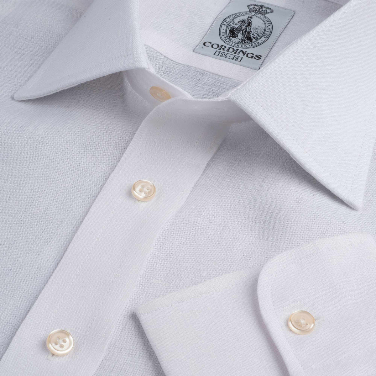 White Classic Linen Shirt