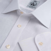 White Classic Linen Shirt
