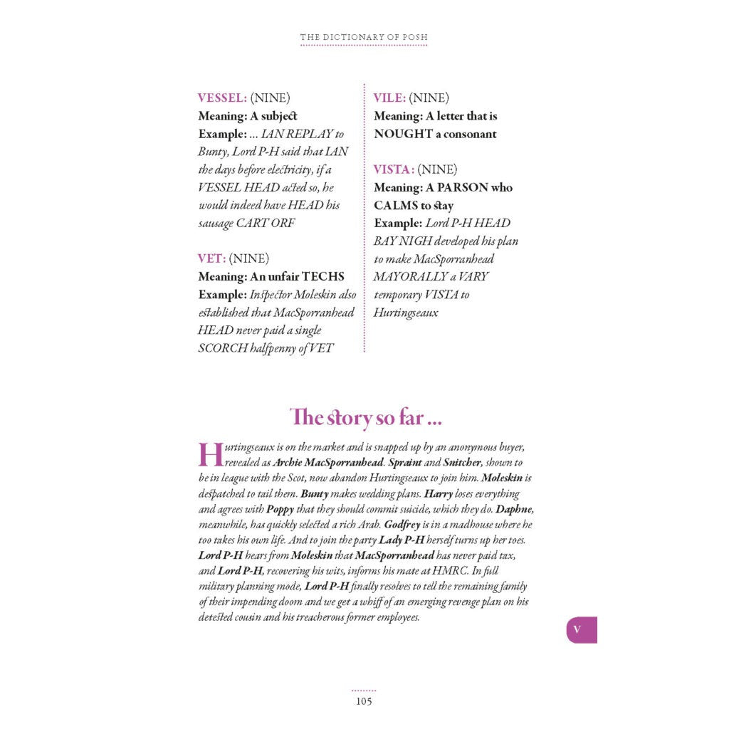 The Dictionary of Posh Paperback Book