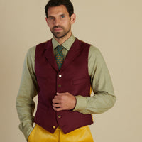 Wine Royal Doeskin Waistcoat