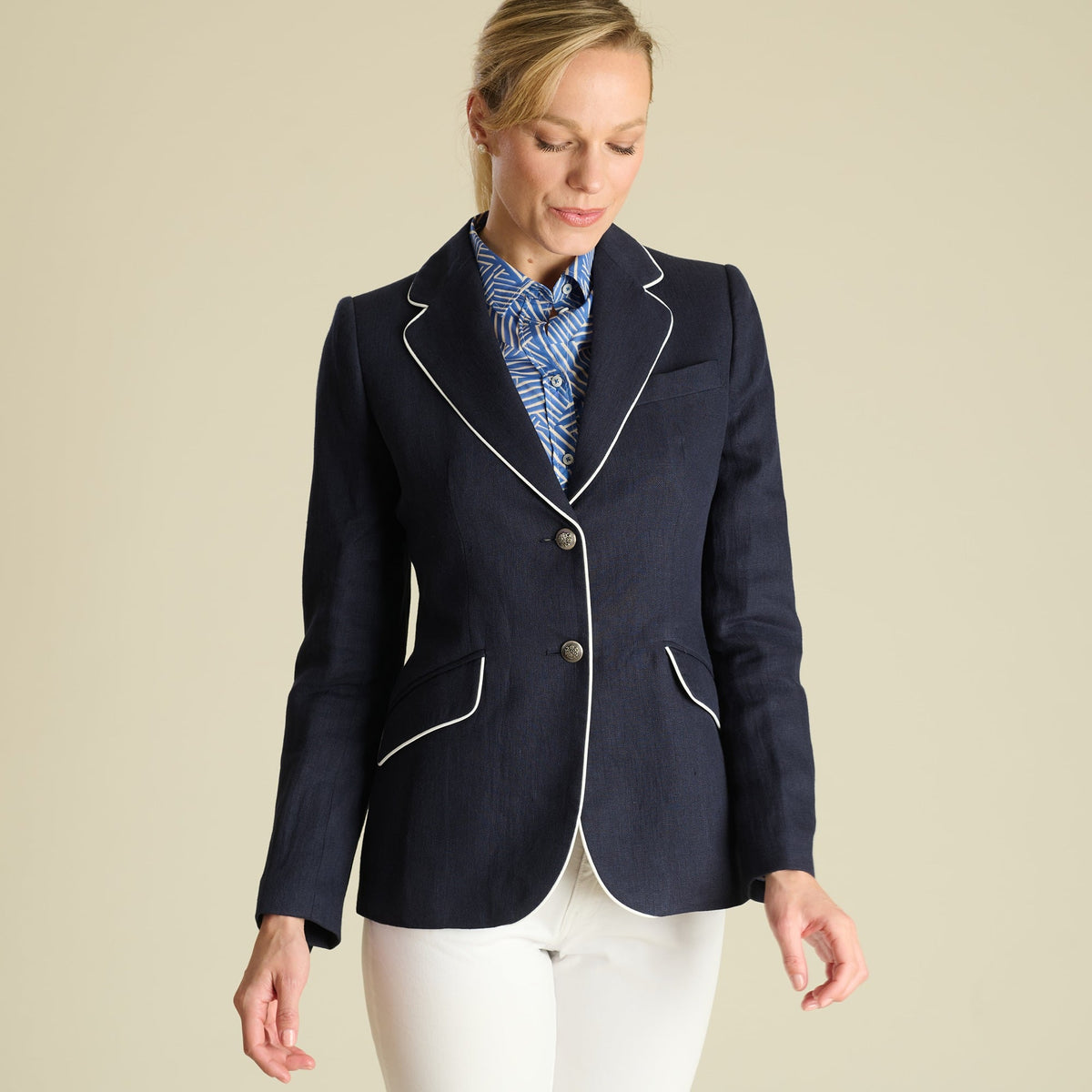 Navy Regatta Linen Jacket
