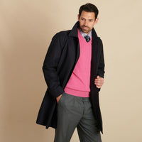 Navy English Raincoat