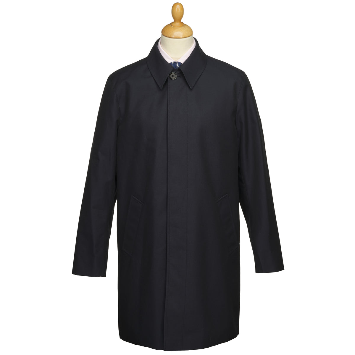 Navy English Raincoat