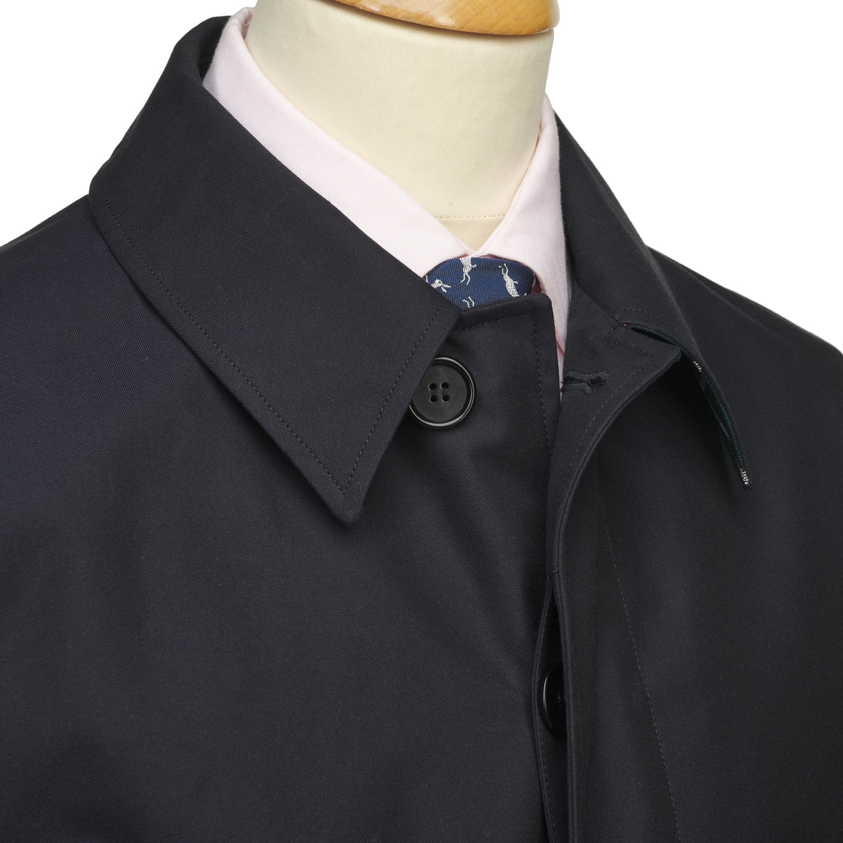 Navy English Raincoat