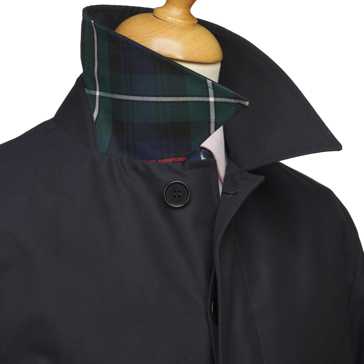 Navy English Raincoat