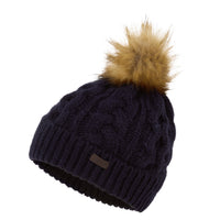 Navy Schöffel Bakewell Hat & Scarf Set