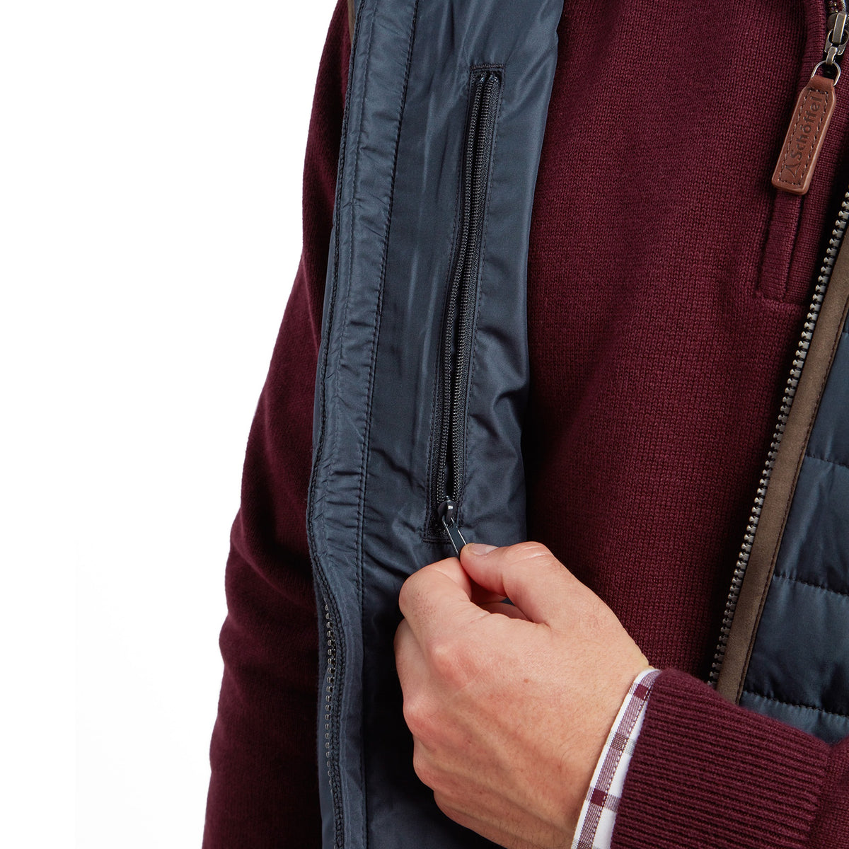 Schöffel Petrol Blue Oakham Hybrid Gilet