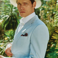 Blue Zetland Seersucker Jacket