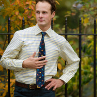 Blue Yellow Check Oxford Shirt