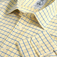 Blue Yellow Check Oxford Shirt