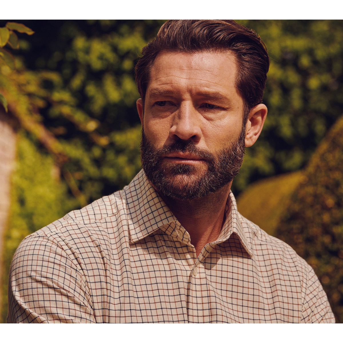 Brown Blue Small Tattersall Shirt