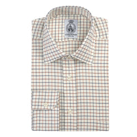 Brown Blue Small Tattersall Shirt