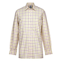 Green Purple Large Overcheck Tattersall Shirt