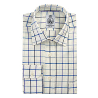 Navy Overcheck Tattersall Shirt