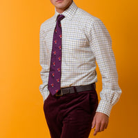 Blue Green Medium Check Tattersall Shirt