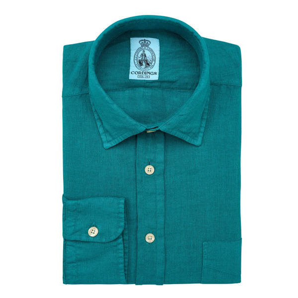 Sea Green Vintage Linen Shirt