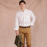 White Vintage Linen Shirt