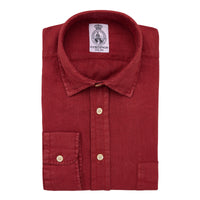 Burnt Sienna Vintage Linen Shirt