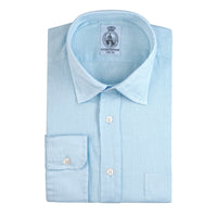 Ice Blue Vintage Linen Shirt