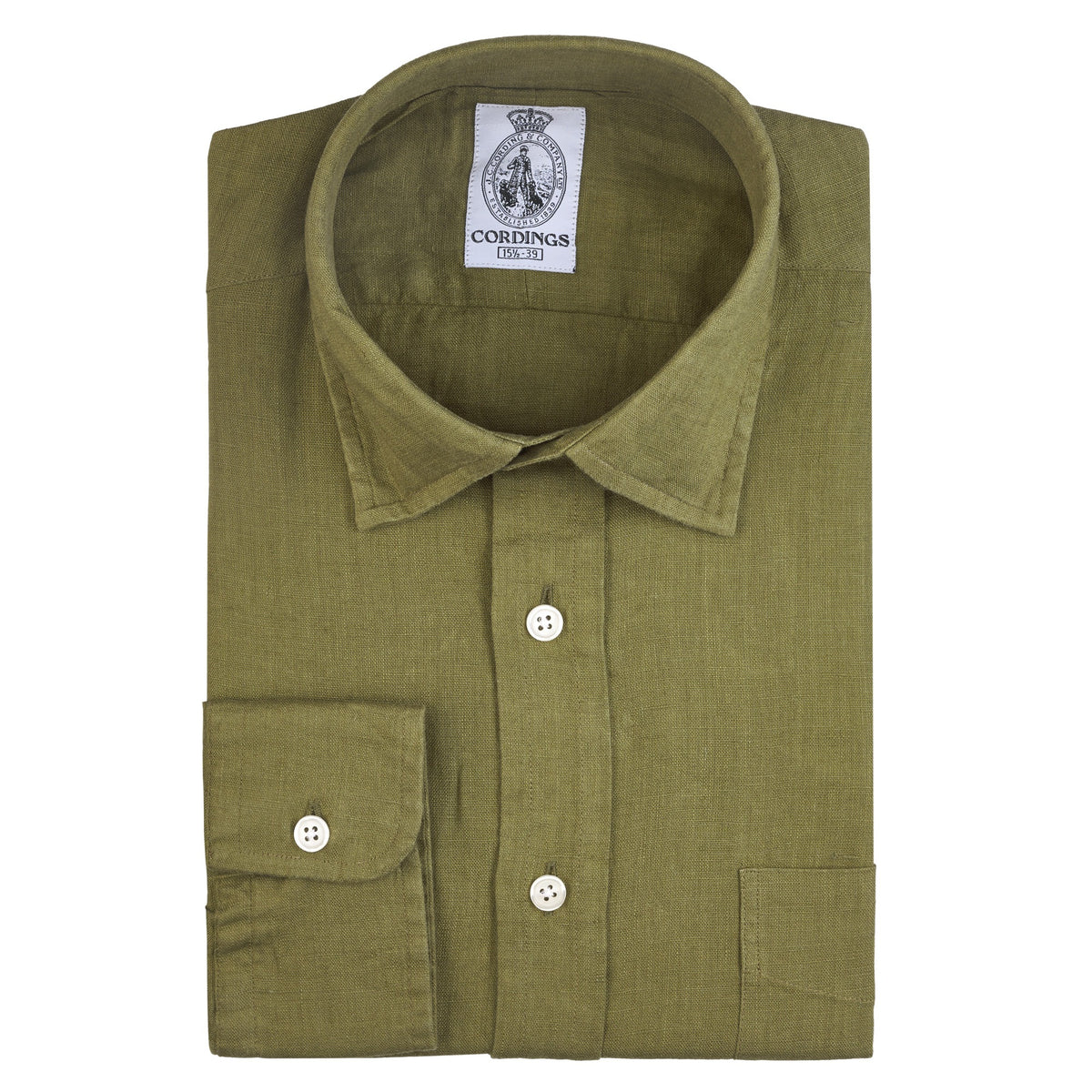 Khaki Vintage Linen Shirt