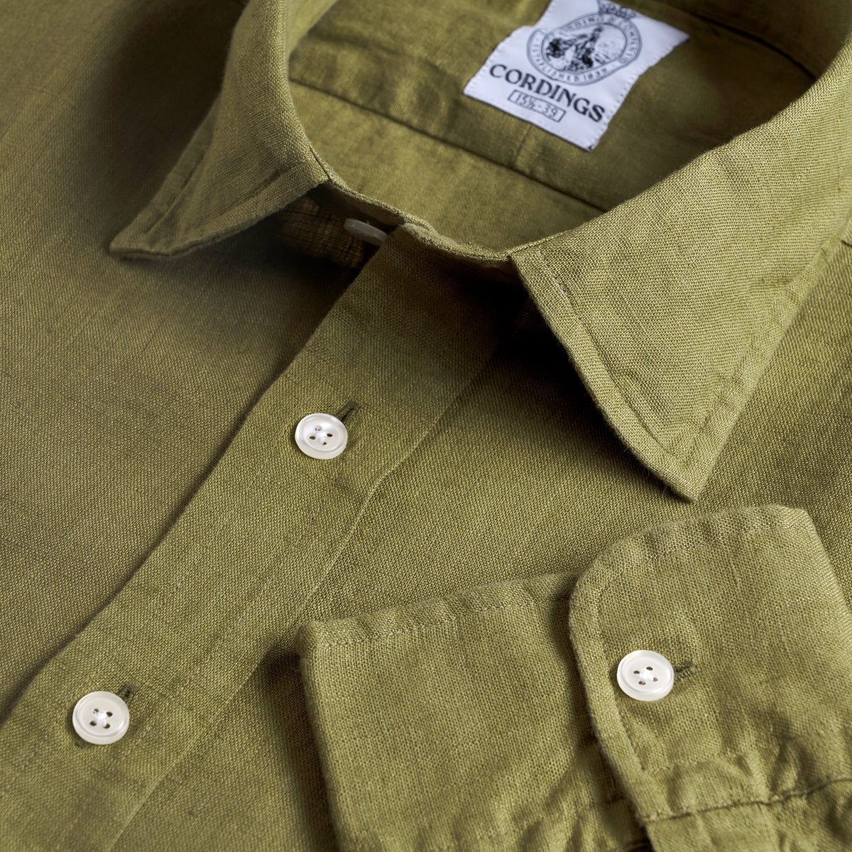 Khaki Vintage Linen Shirt
