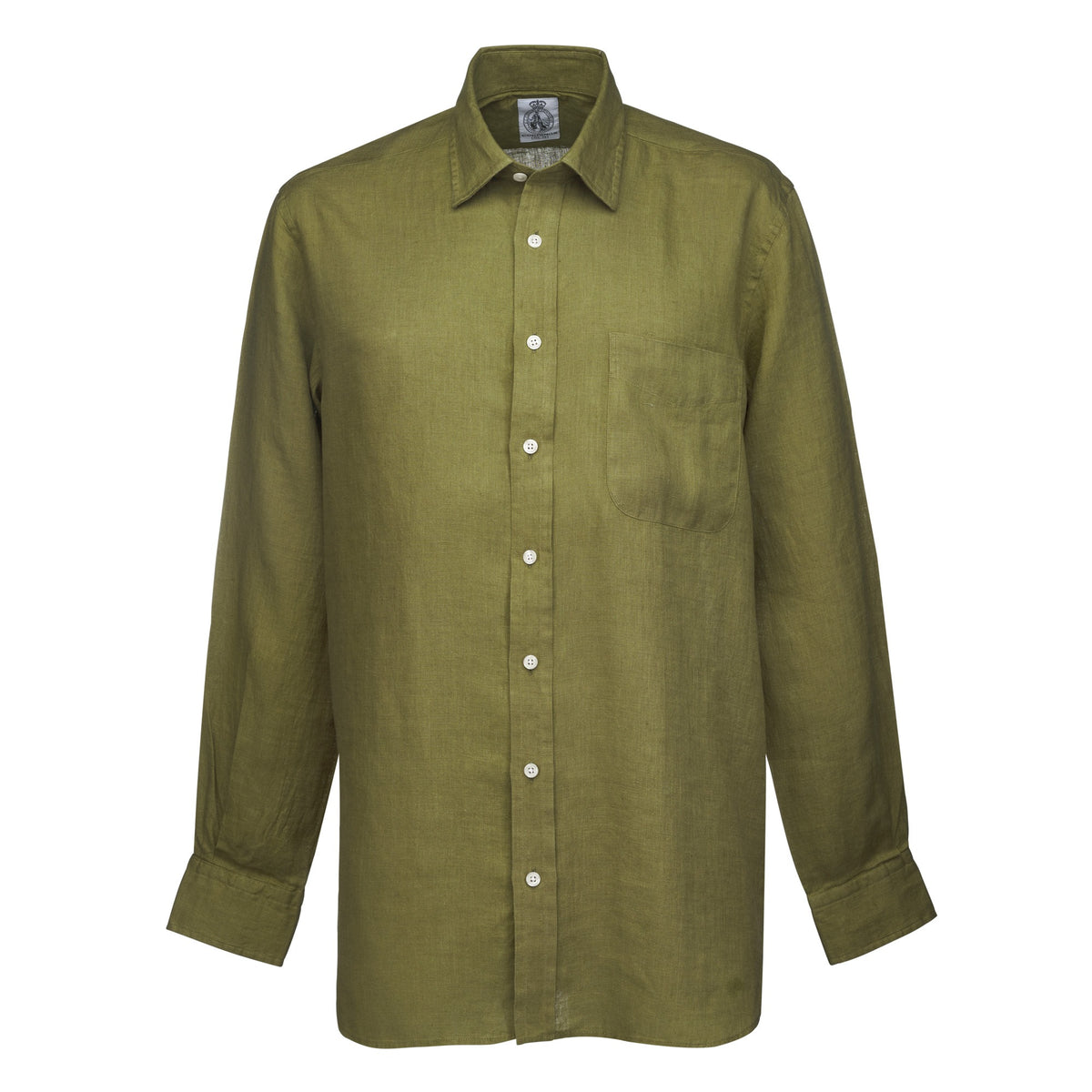 Khaki Vintage Linen Shirt