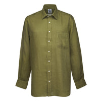 Khaki Vintage Linen Shirt