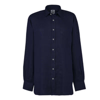 Navy Vintage Linen Shirt