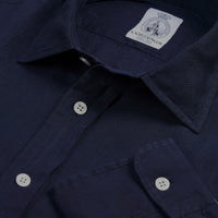 Navy Vintage Linen Shirt