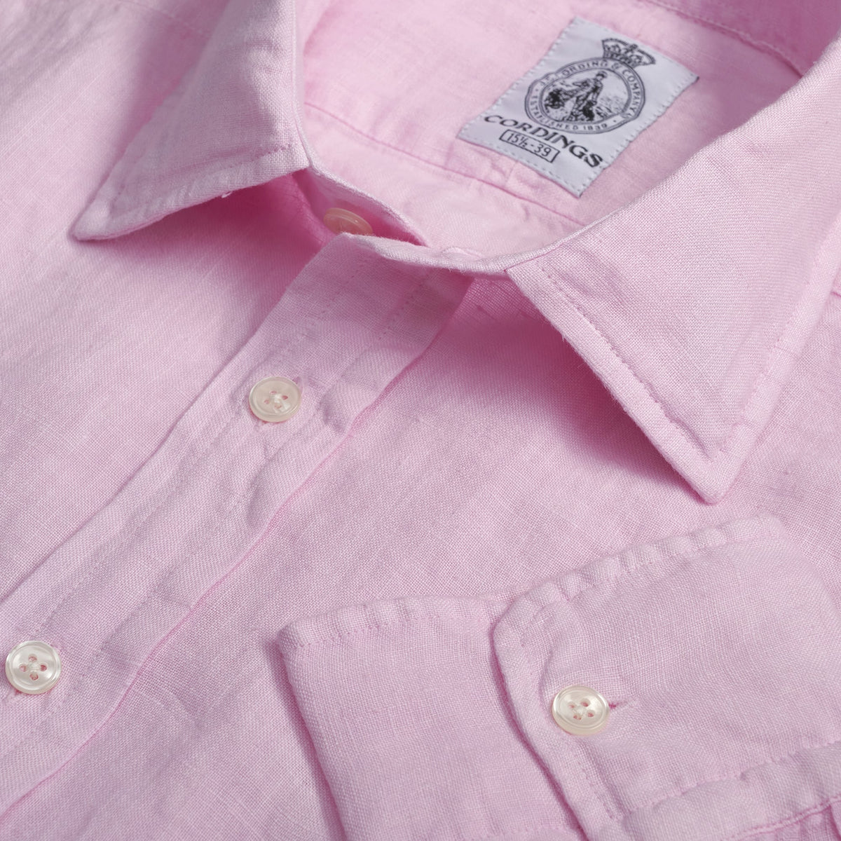 Soft Pink Vintage Linen Shirt
