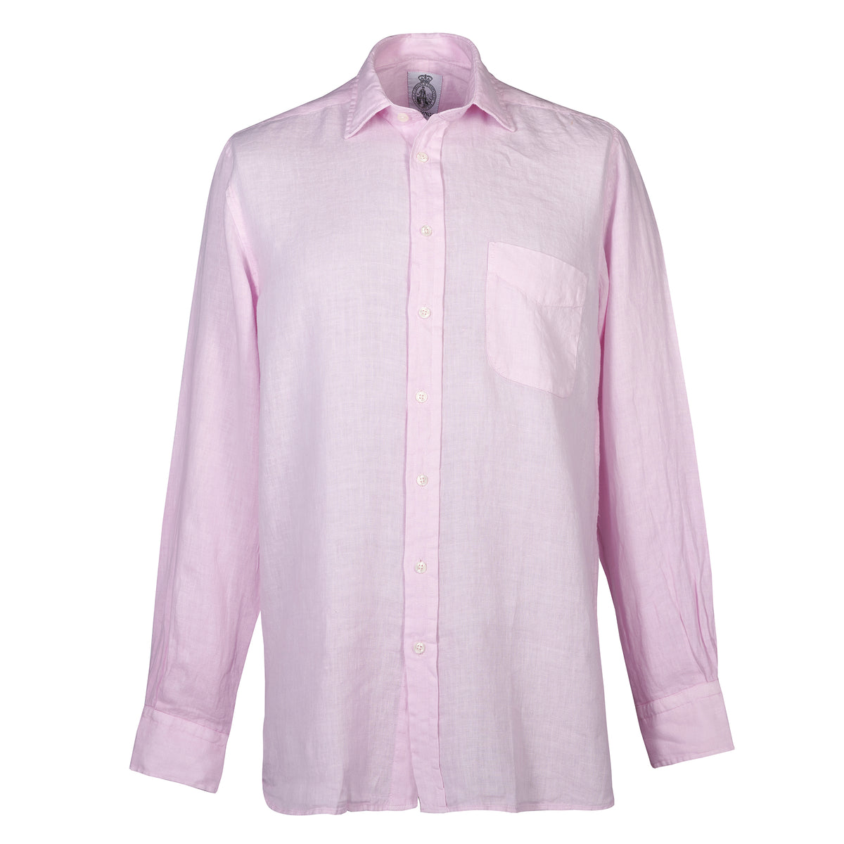 Soft Pink Vintage Linen Shirt