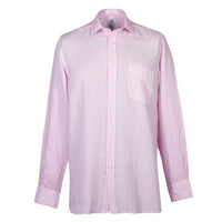 Soft Pink Vintage Linen Shirt