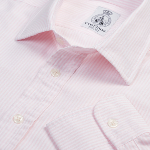 Pink Vintage Striped Oxford Shirt