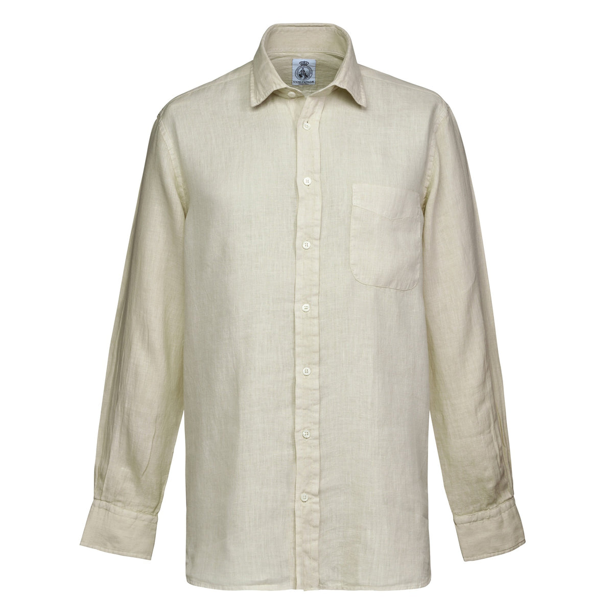 Beige Vintage Linen Shirt