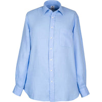 Cornflower Blue Vintage Linen Shirt