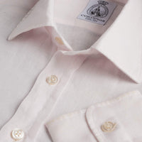 Pale Pink Vintage Linen Shirt