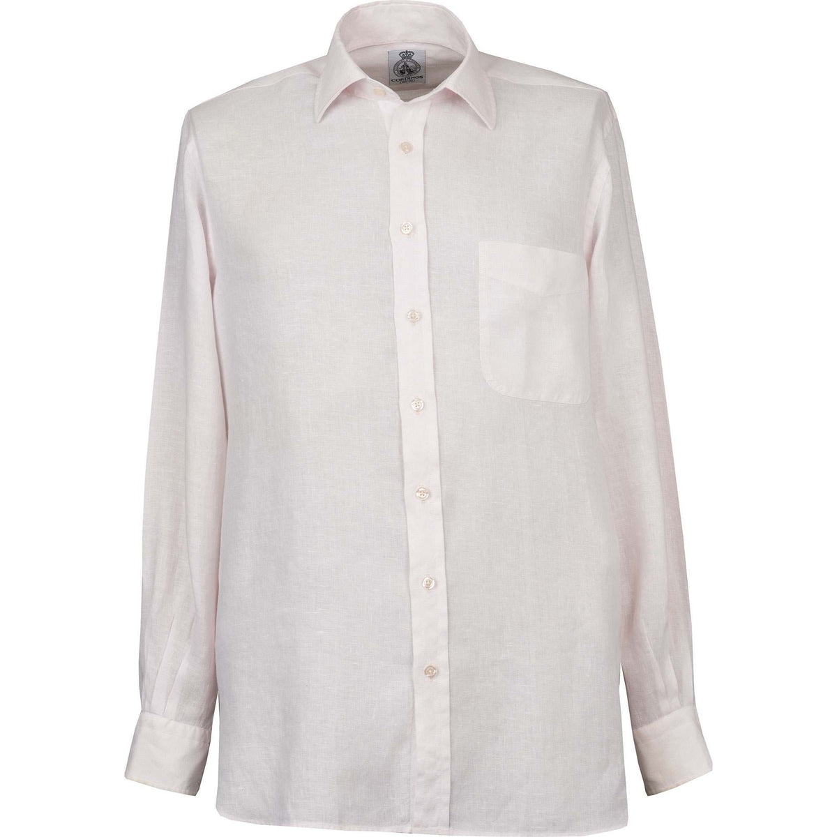 Pale Pink Vintage Linen Shirt
