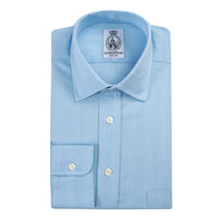 Sky Blue Harewood Herringbone Shirt