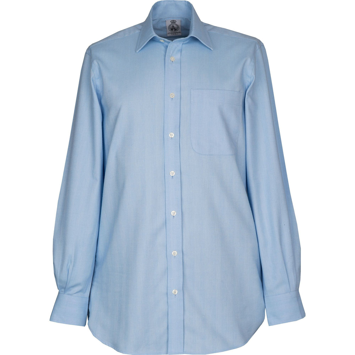 Sky Blue Harewood Herringbone Shirt
