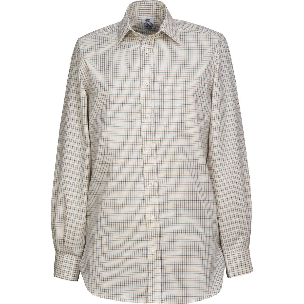Navy Green Hugo Check Shirt