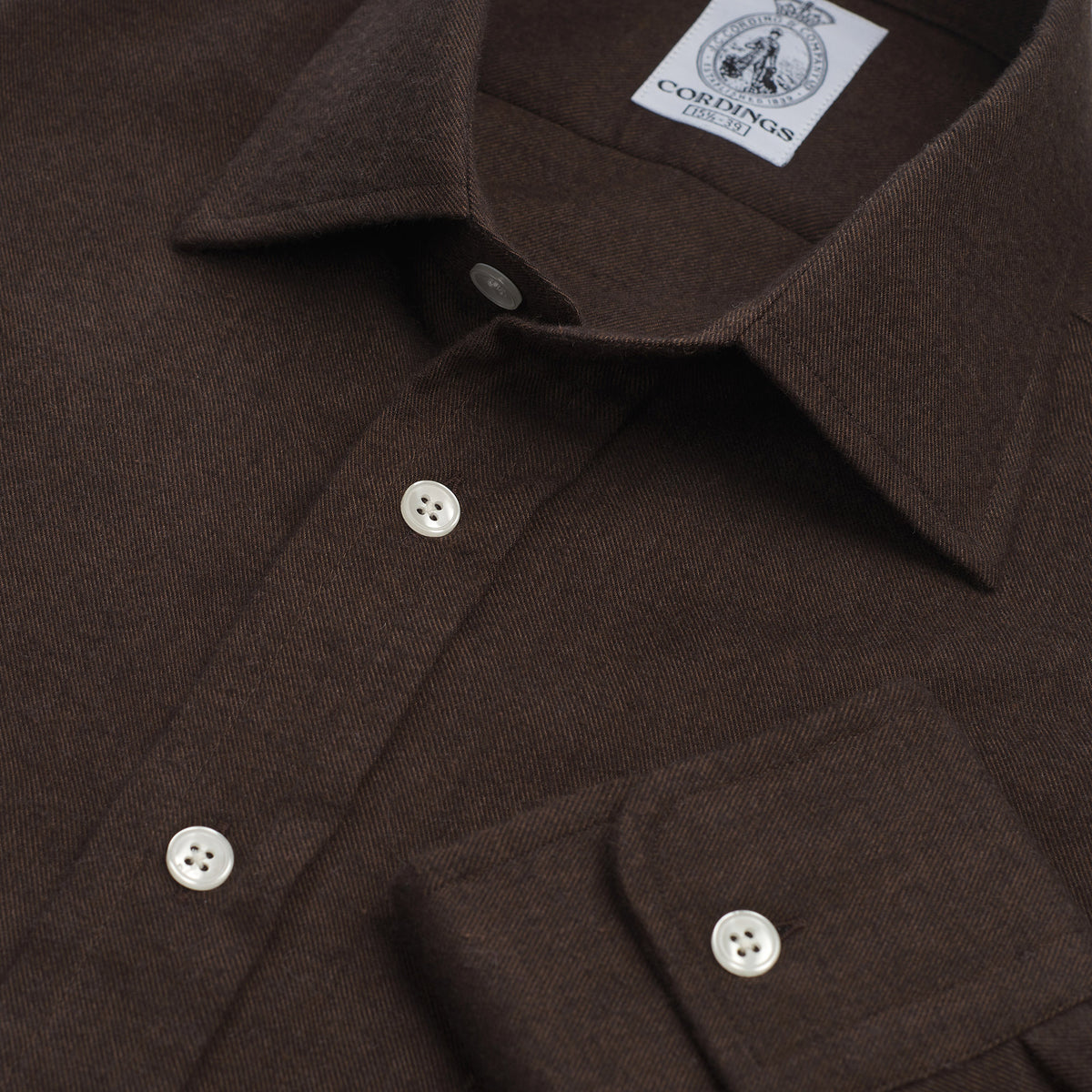 Chocolate Brown Royal Brushed Shirt