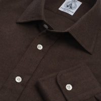 Chocolate Brown Royal Brushed Shirt