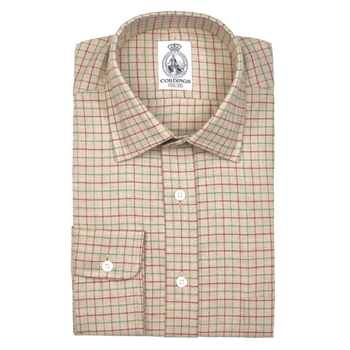 Light Beige Bath Check Shirt