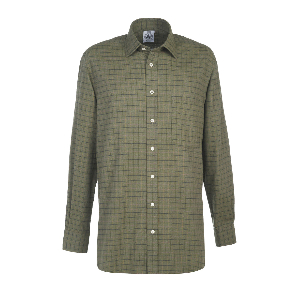 Olive Green Bath Check Shirt