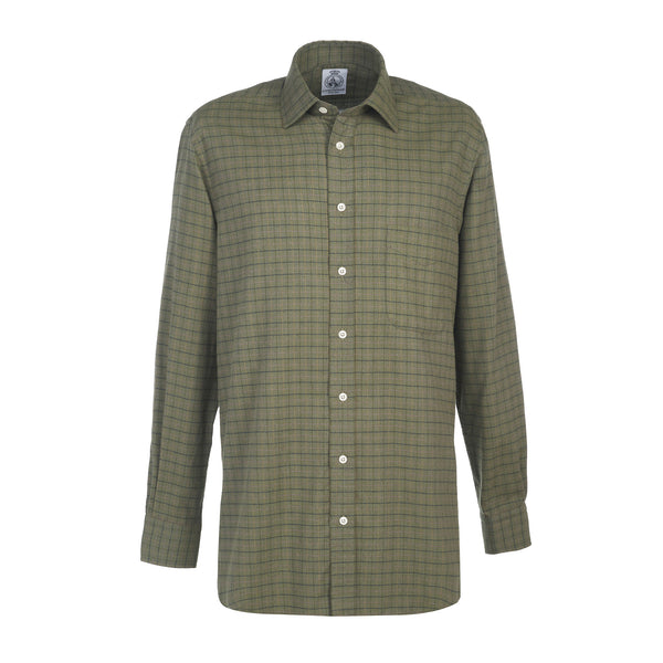 Olive Green Bath Check Shirt