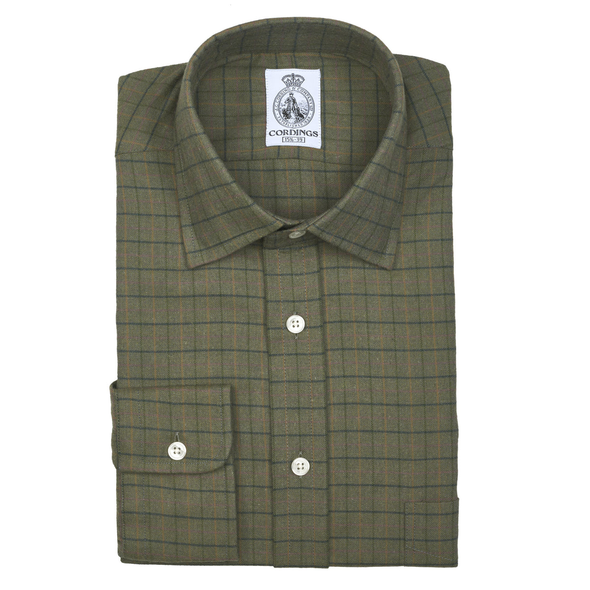 Olive Green Bath Check Shirt