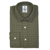 Olive Green Bath Check Shirt