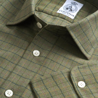 Olive Green Bath Check Shirt