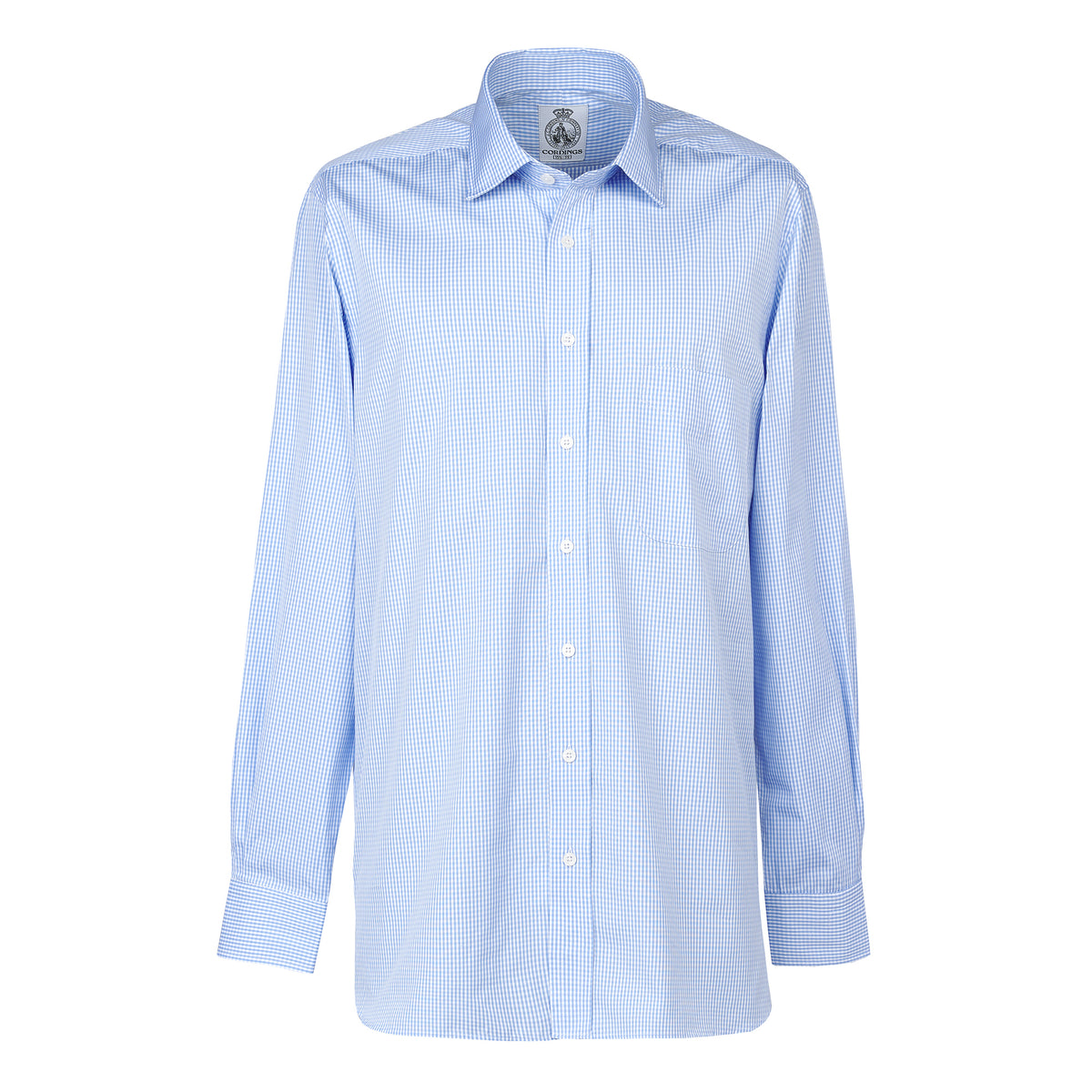Sky Blue Holt Gingham Poplin Shirt
